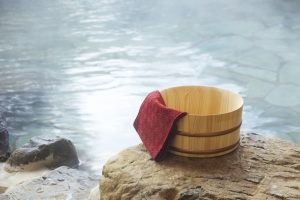Onsen Bath Bucket with Towel