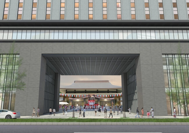 積和不動産、東急ホテルズが日本初の寺院山門一体ホテル着工。2019年度開業予定