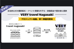 日本初！自治体公式の最新観光・イベント情報をホテル・旅館経由で宿泊者に提供する「VERY travel Nagasaki」プロジェクト始動、第１弾運用開始