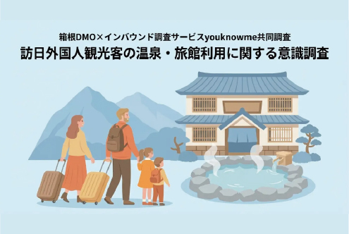 【箱根DMO×インバウンド調査サービスyouknowme共同調査】訪日外国人観光客の温泉・旅館利用に関する意識調査 in 新宿
